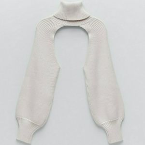 NWT ZARA Turtleneck sleeves scarf/knit arm warmers